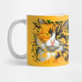 Cat with yellow eyes Mug